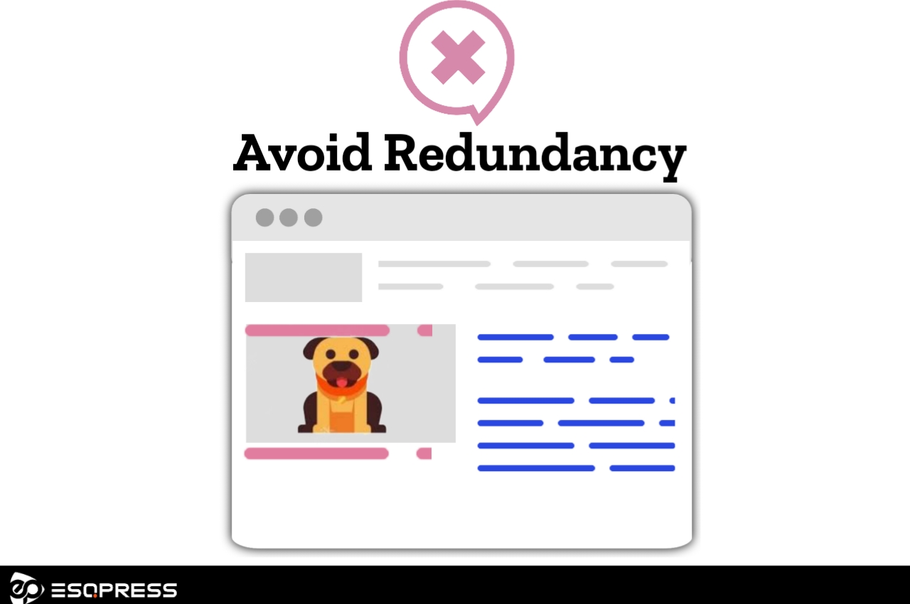 Avoid redundancy when adding alt tag to images