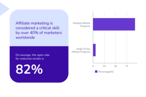 Infographics of Affiliate marketing statistics