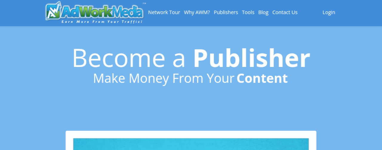 AdWork media homepage – affiliate programs that pay daily