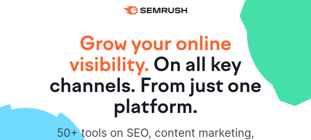 SEMrush homepage –Best Pay Per Free Signup Affiliate Programs