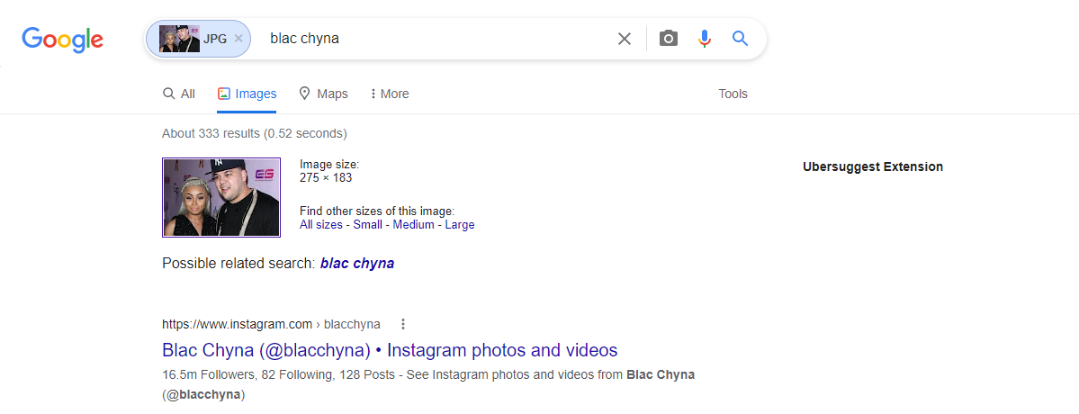 how to find someone on Onlyfans without username - reverse image search on blac chyna