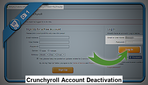 Crunchyroll Account Deactivation