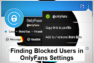 Finding Blocked Users in OnlyFans Settings