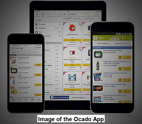Image of the Ocado App