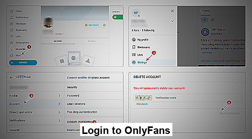 Screenshot showing OnlyFans login page