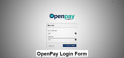 Simple, efficient, and secure OpenPay login page.