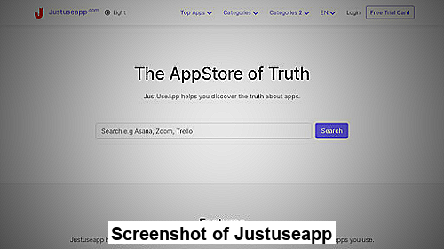 Screenshot of Justuseapp