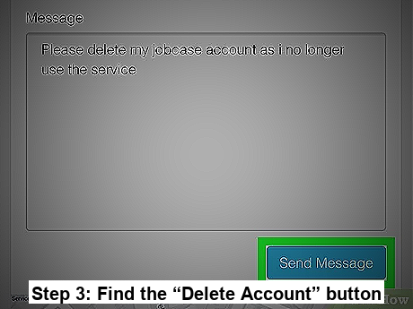 Step 3: Find the “Delete Account” button