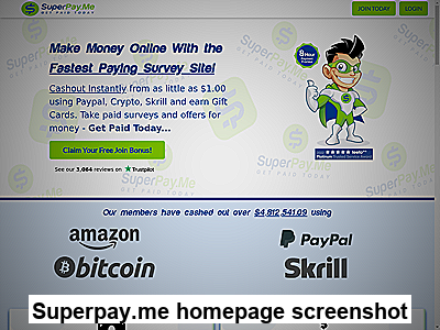 Superpay.me homepage screenshot