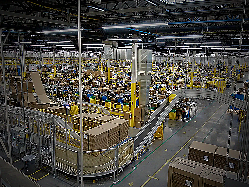 Amazon Fulfillment Center Close Up - amazon fulfillment center roc1 rochester photos