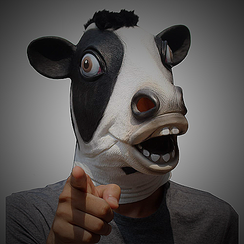 CreepyParty Deluxe Novelty Halloween Costume Party Latex Animal Head Mask - amazon horse mask commercial
